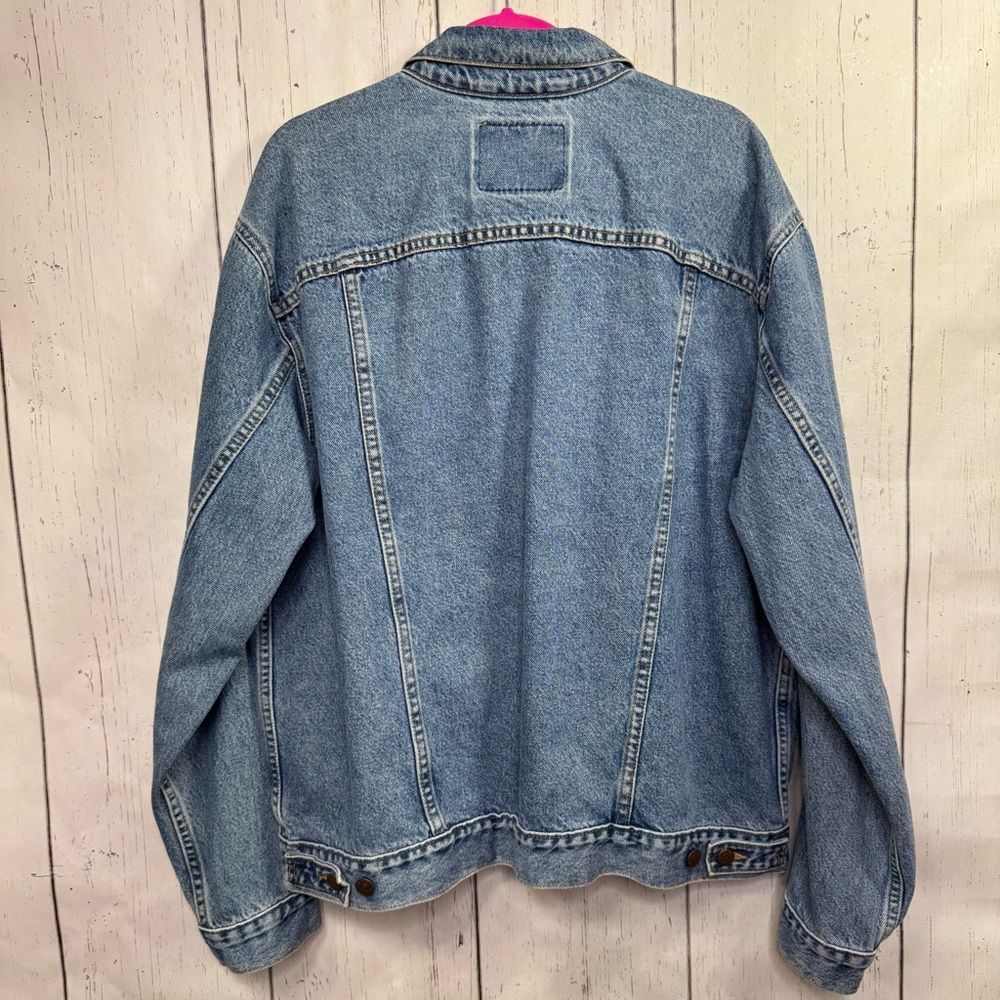 Vintage Levis 70507 Trucker Jacket L Mens Blue Denim Y2K Classic 90s Streetwear - Picture 13 of 15